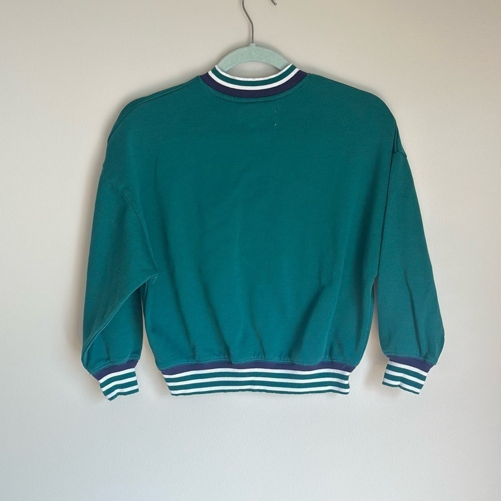 Limited Too - Girls - Crewneck Sweatshirt - Size Small (7/8) Green Plaid - Picture 4 of 9
